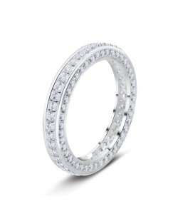 Charming CZ Roll Silver Ring NSR-3295